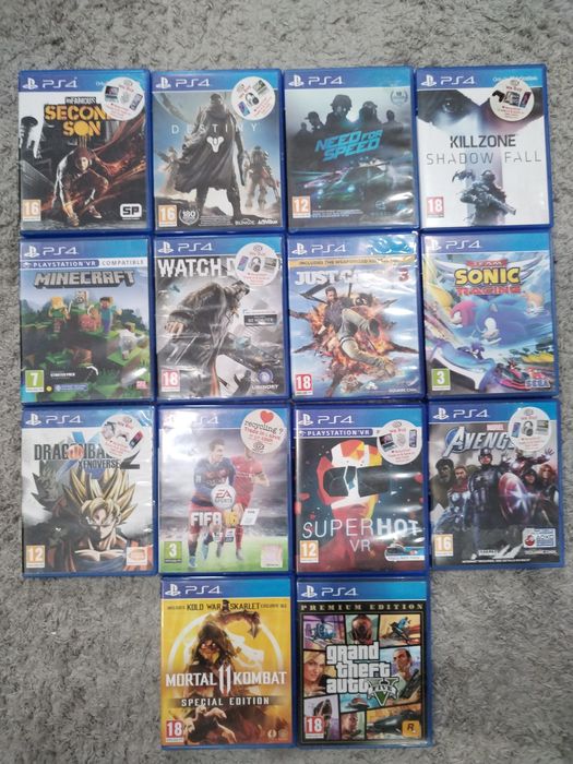 Vând 14 jocuri ps 4