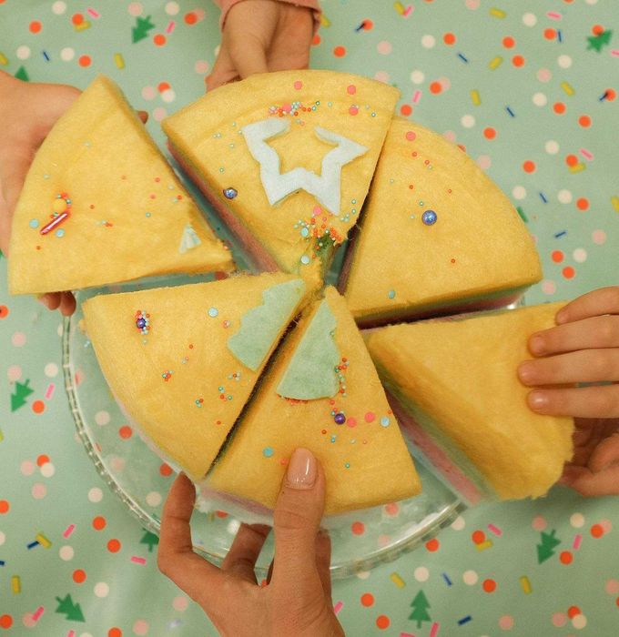 Торт из сладкой ваты