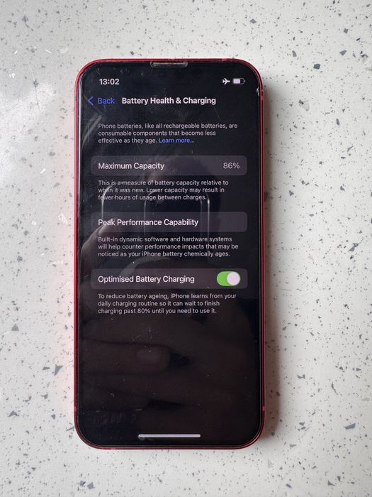 iPhone 13 mini 128gb 86% battery