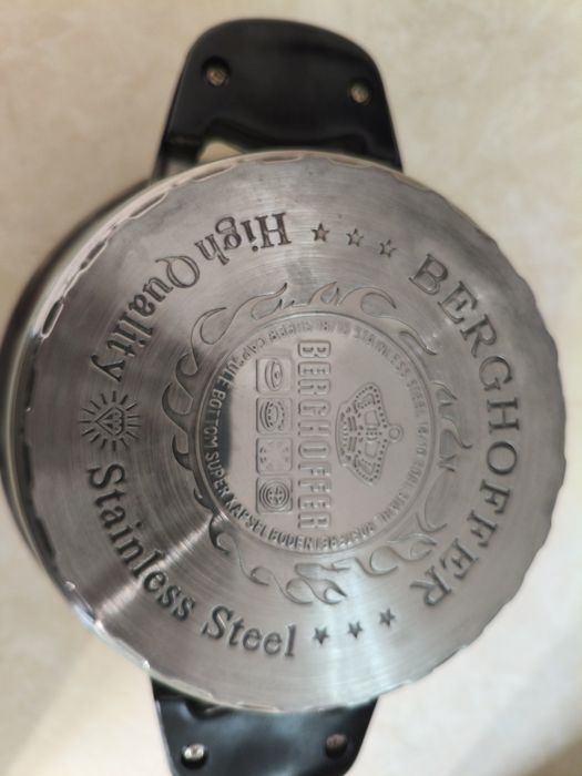 Кастрюли BERGHOFFER 3 шт. + Сковорода  Б/у