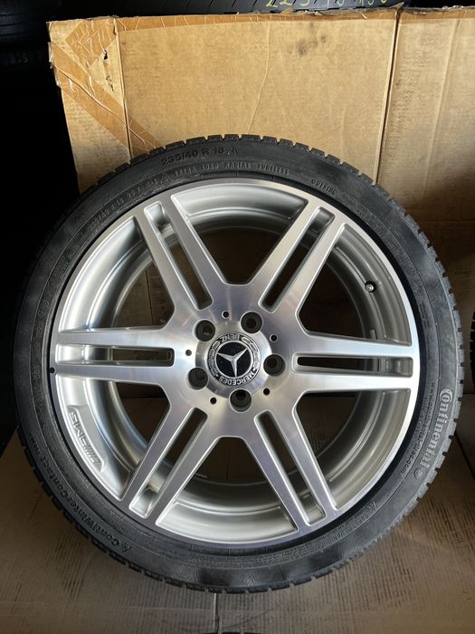 Jante NOI Mercedes C , E classe AMG A2074011302 18 inch’ + anvel iarna NOI 235/40/18 , Continental  !