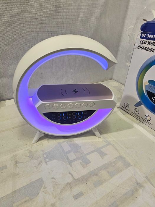 Statie incarcare wireless cu led si boxa bluetooth BT-3401