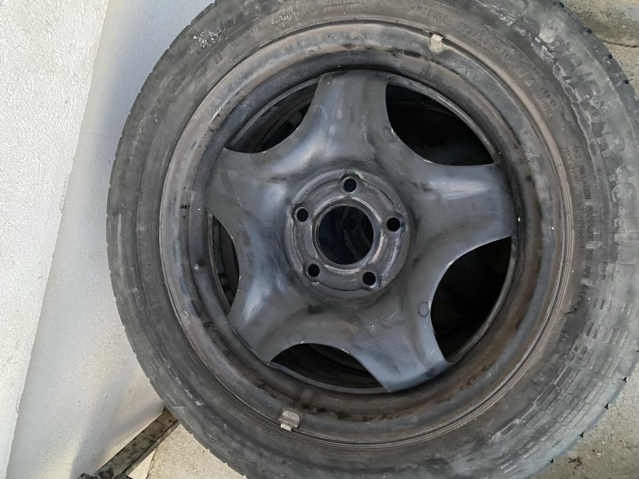 Jante structurate 5x114.3 si anvelope 195/55 R16 senzori TPMS
