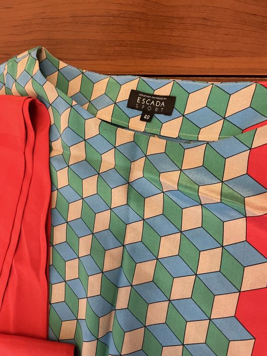 Туника шелковая с поясом