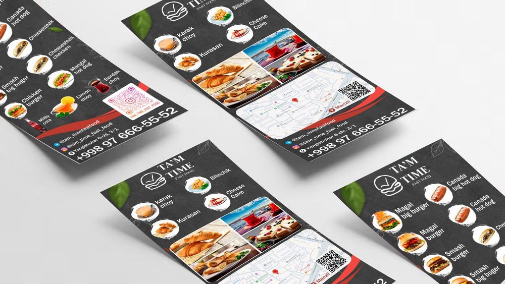 Flayer dizayni va chop etish xizmati!
Flayer chop etish xizmati!