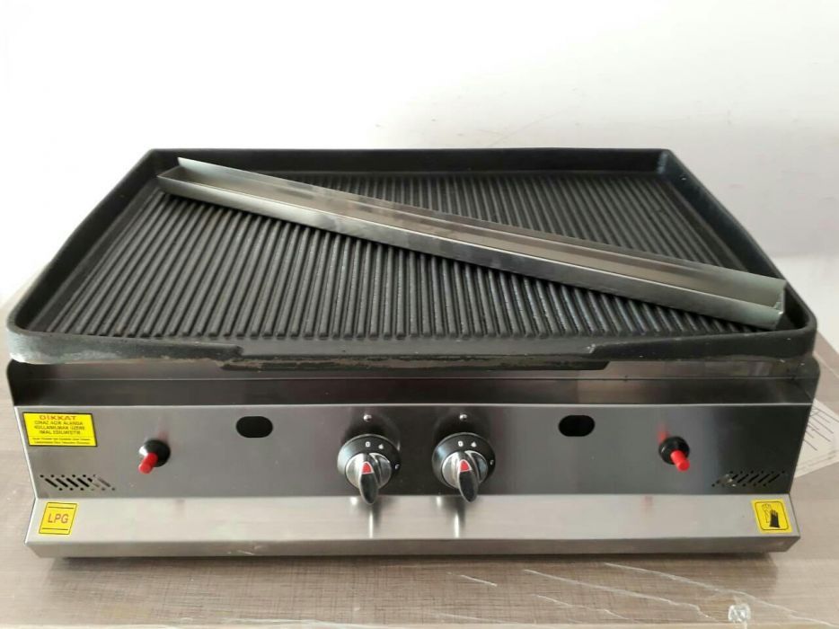 Газова скара оребрена-газова  професионална®CE- дюнер обурудване