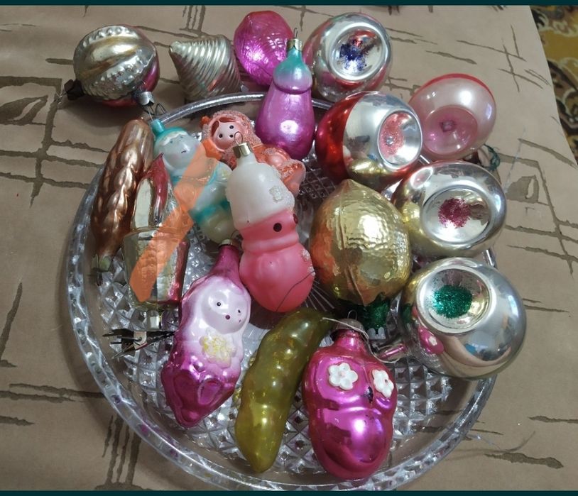 Игрушки ёлочные советской эпохи