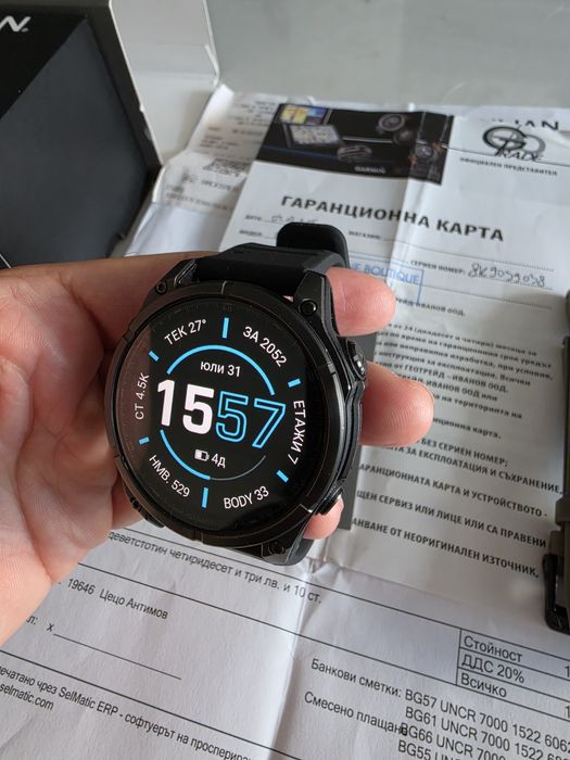 Garmin Fenix 8 Amoled Sapphire Гаранция