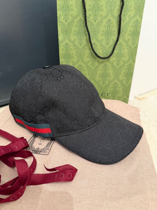 Sapca originala Gucci neagra nouă cu factura