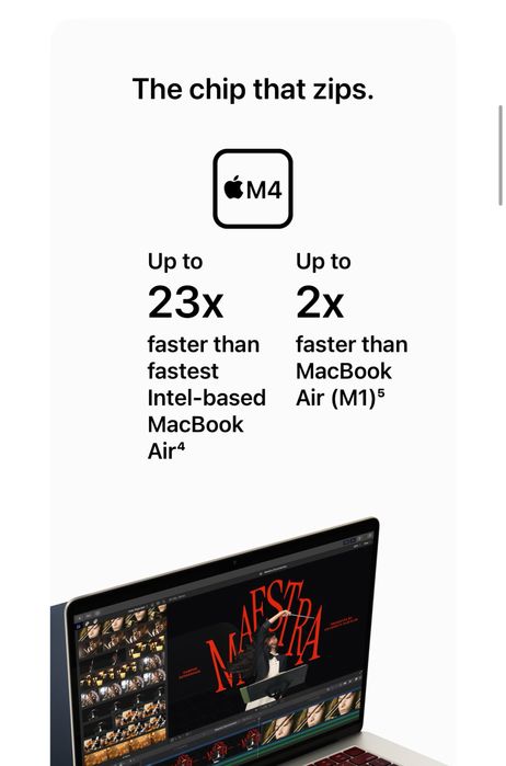 Macbook Air 13” M4  в магазе у Артура на малике