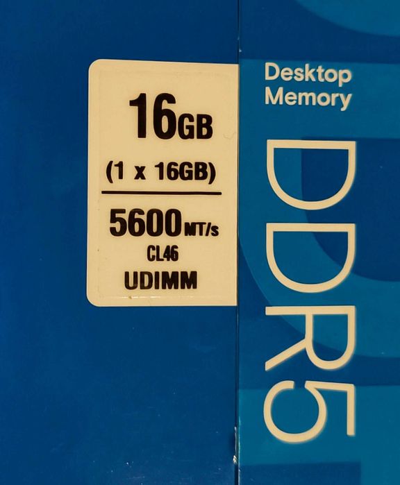Memorie DDR5 PC Crucial 5600 2 x 16Gb Dual Channel Desktop 32Gb