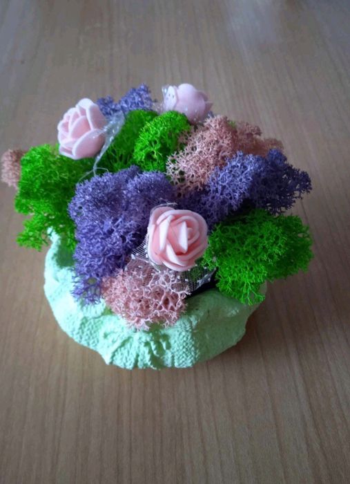 Кашпа със скандинавски мъх