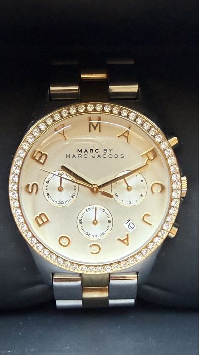 Ceas dama, auriu cu pietricele "Marc Jacobs"