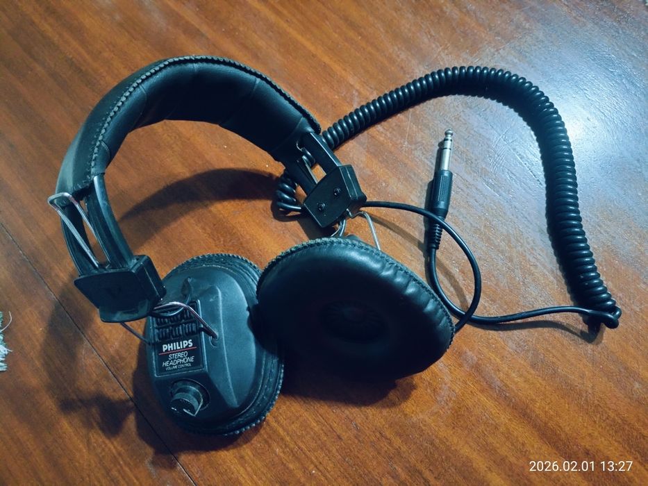 Căști Vintage Philips SBC 487 - Stare Colecție - Volum separat L/R - C