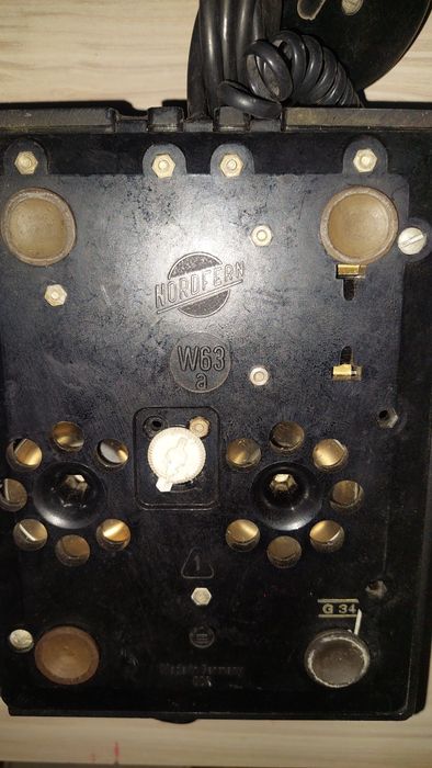 Стар бакелитов текефон NORFERN W 63a с шайба DDR