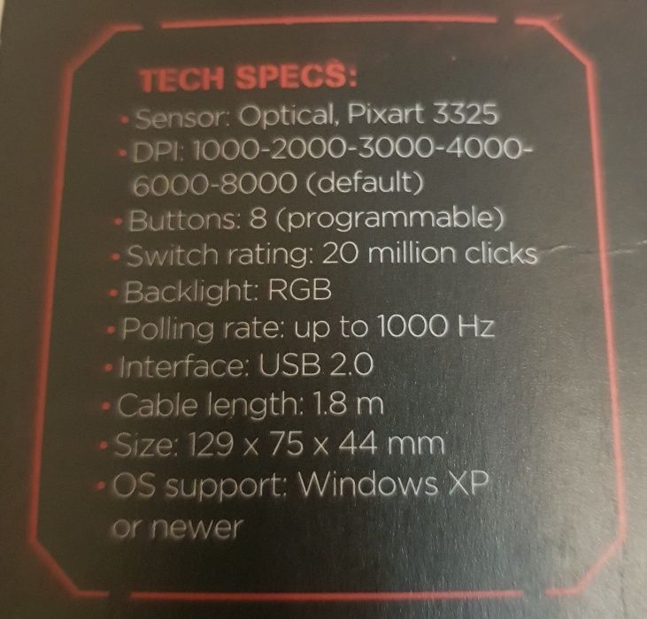 Vand mouse Marvo Backlit G981