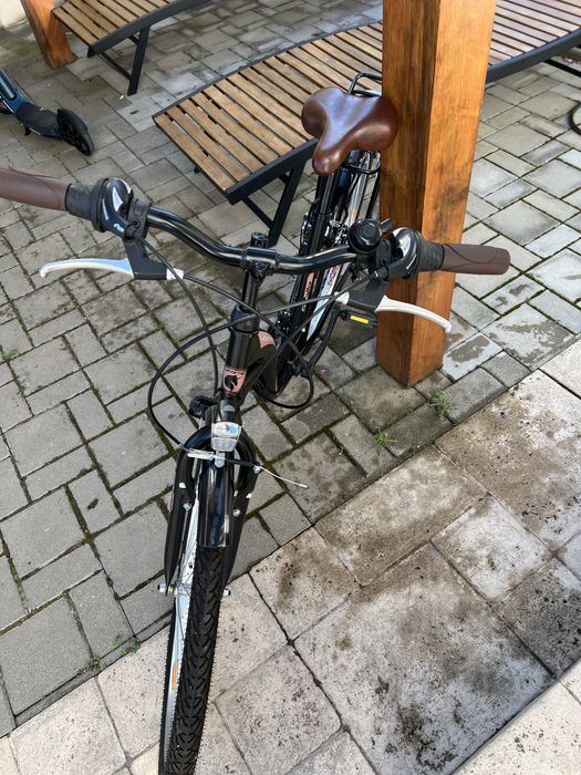 Bicicleta dama Licorne Stella Premium, 21 viteze, negru, 26 inchi