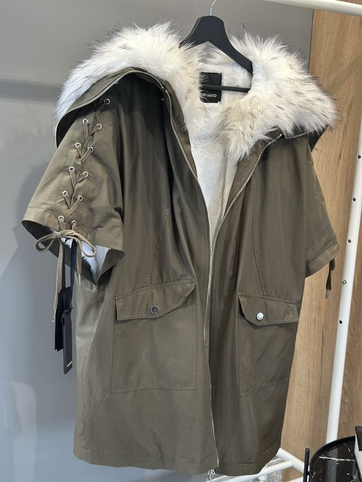PINKO ново палто / парка с еко косъм