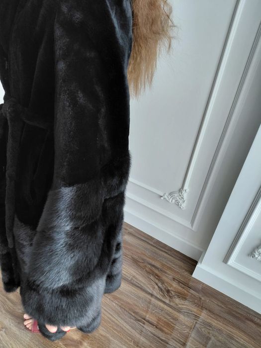 Длинная Норковая шуба