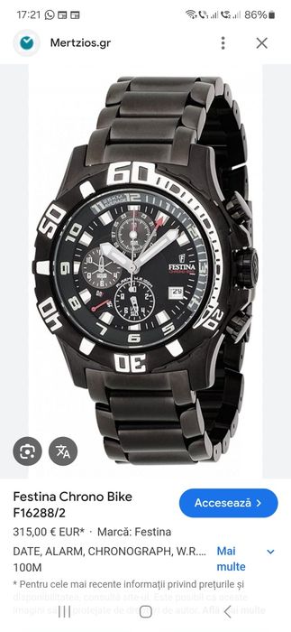 Festina crono bike nou cu garanție