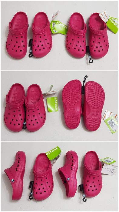 Saboti Crocs Baya Raspberry Roomy Fit noi, sandale unisex plaja, vară, Nr. 42 - 43 EU (M9 - W11) unisex