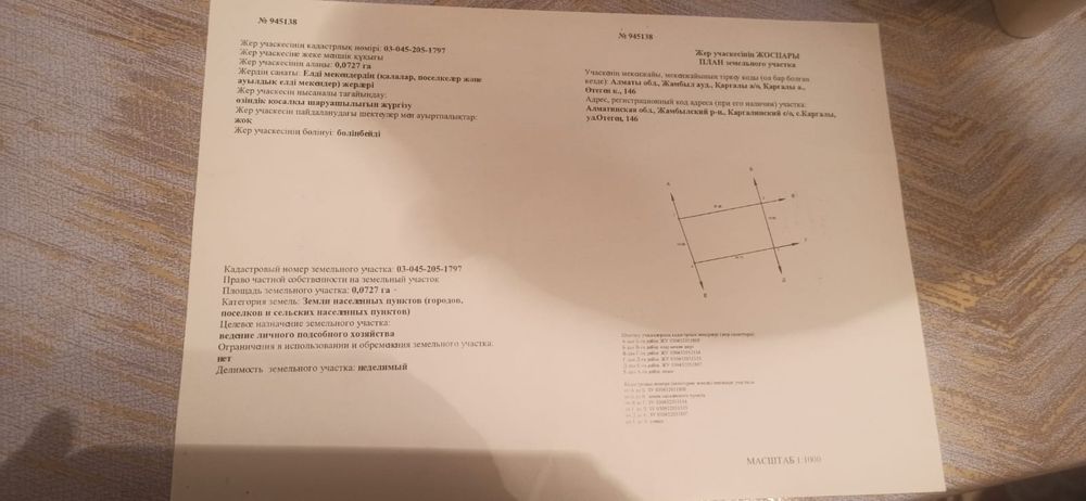 Продам участок Каргалы (фабричный)