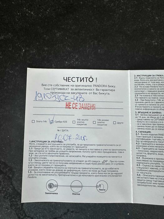 Сребърен Пръстен PANDORA