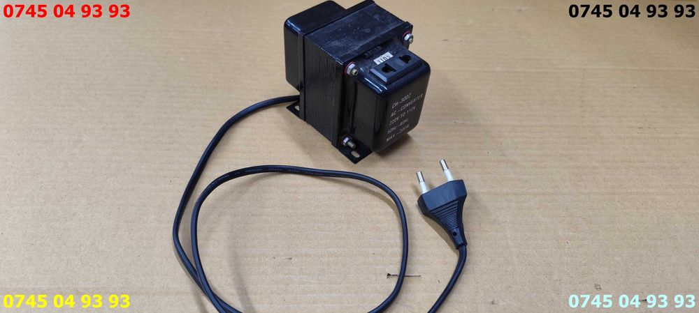 transformator 110v 200w din 220v face 110v negru cu proba
