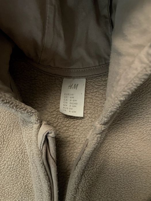 H&M Ватирани гащеризони, жилетки, космонавт 4-6м 68см за бебе
