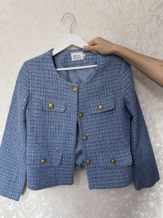 Стильный твидовый жакет