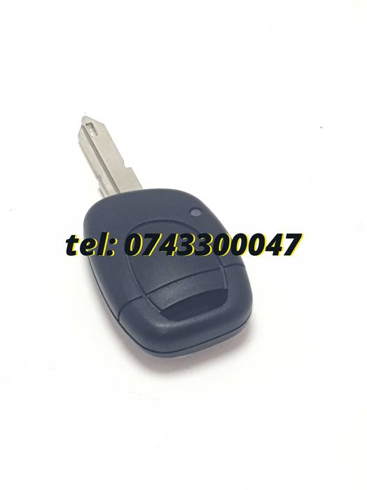 Carcasa De Carcasa Telecomanda Clio Twingo Master 1 Buton Noua Compatibila, Cu Lamela Auto Schimb ,cu Lamela Briceag Briceag