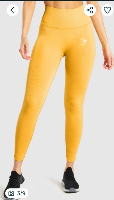 Gymshark жълто клинче xs