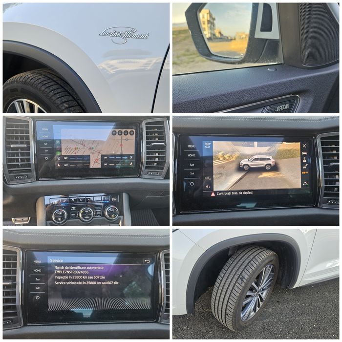 Skoda Kodiaq  2.0 Laurin&Klement_Alb Perlat_Plafon_Cam 360°_Canton_Distronic