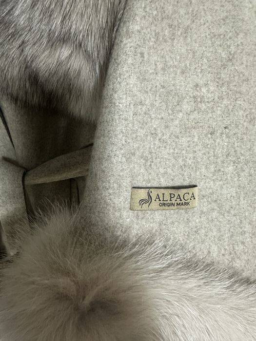 Palton Alpaca blana