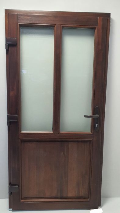 Usa de exterior din lemn masiv stratificat din esență tare eukalipt