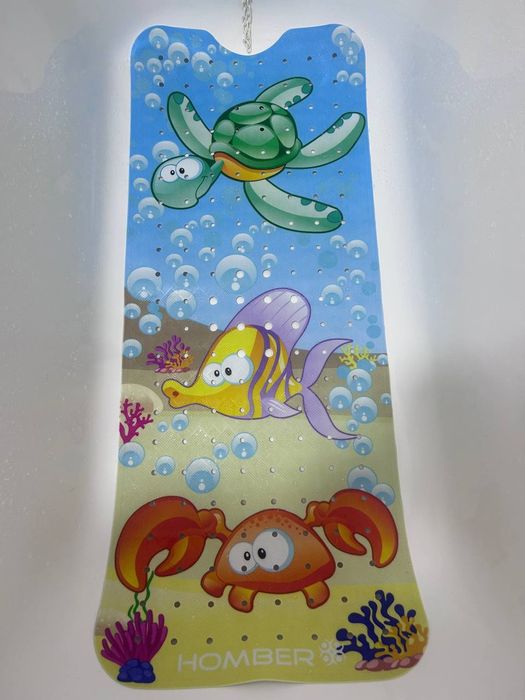 Детский противоскользящий коврик для ванной