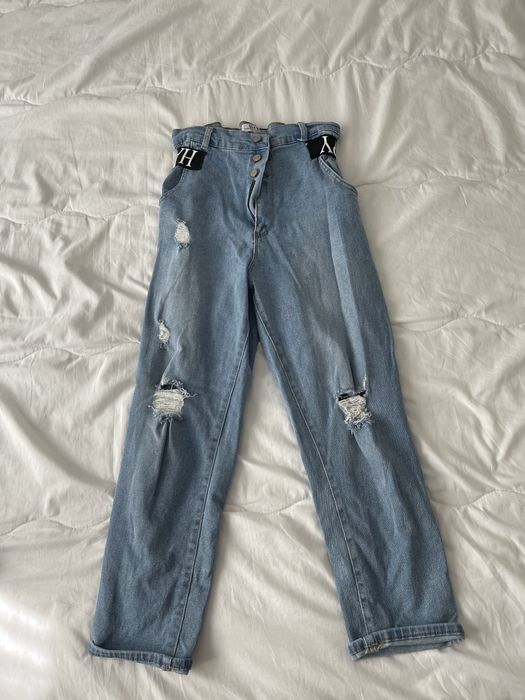 Дамски нарязани дънки