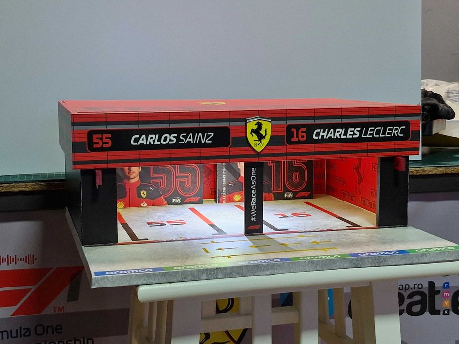 Macheta PIT-STOP F1 Ferrari Leclerc Sainz 1/43