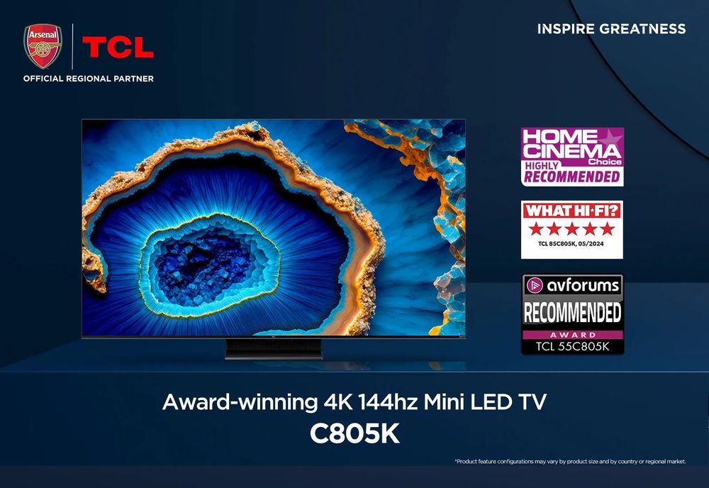 TCL mini LED 126 cm 4k 144 Hz model 50C805