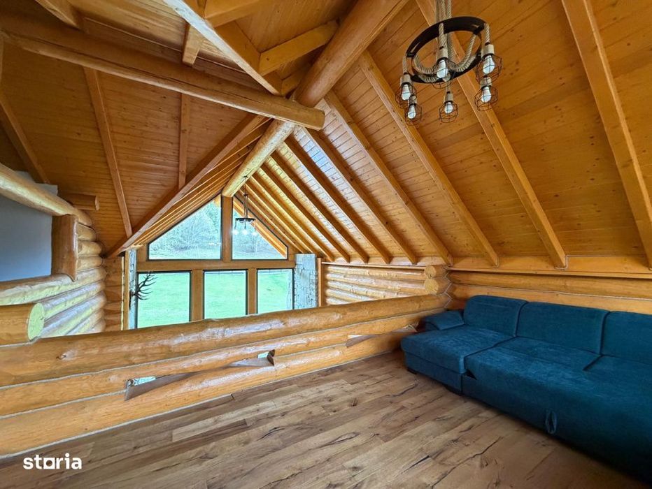 Cabana exclusivista din lemn rotund, 5500mp teren, Sucevita