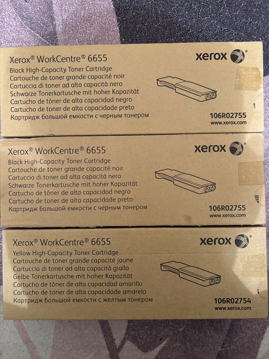 Tonere black si yellow pt Xerox Workcentre 6655