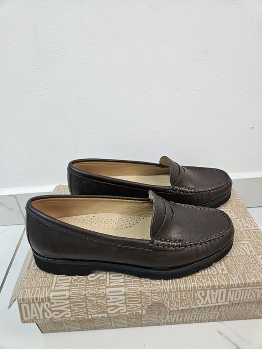 Pantofi Mocasini damă piele naturală NOI 80% REDUCERE 37