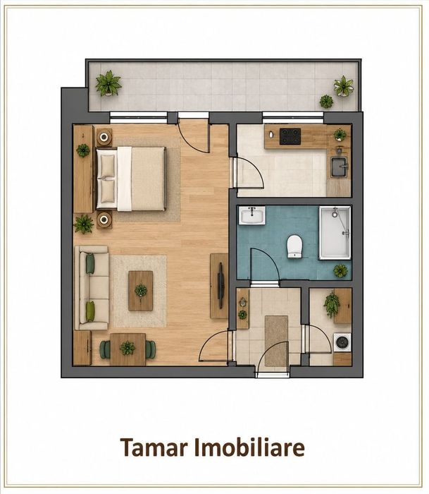 Apartament 1 Cameră 54 mp - Etaj 1 - Micalaca / Miorița
