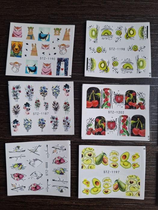 Водни стикери за нокти