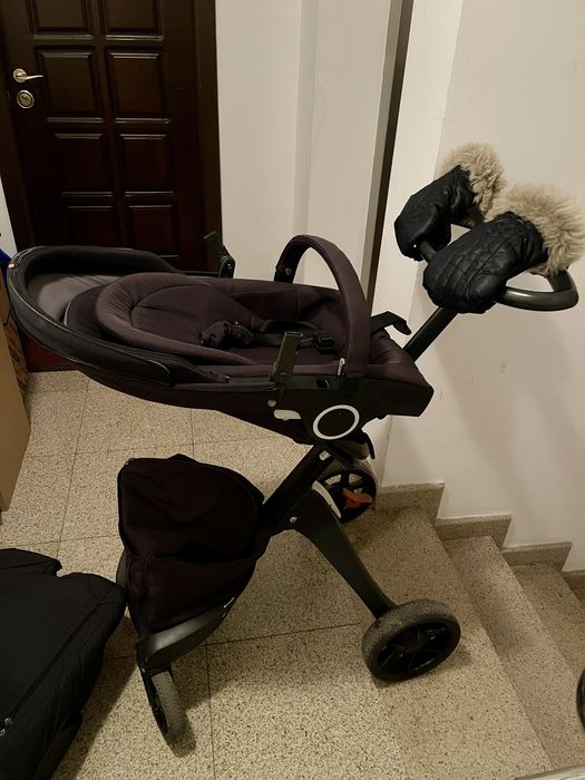 Stokke Xplory V6 cu cam toate accesoriile :) carucior kit iarna ploaie