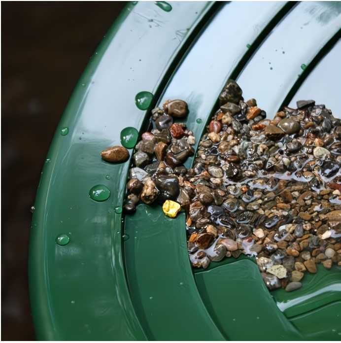 сито , леген за злато , лопатка - комплект