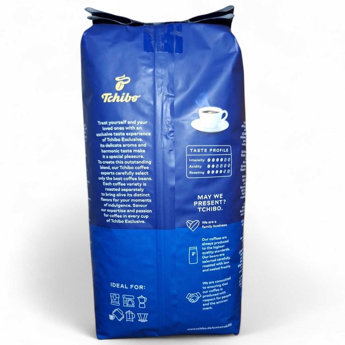 Super Oferta 3Kg Cafea Boabe Tchibo Exclusive - Factura - Valabilitate IUNIE 2027