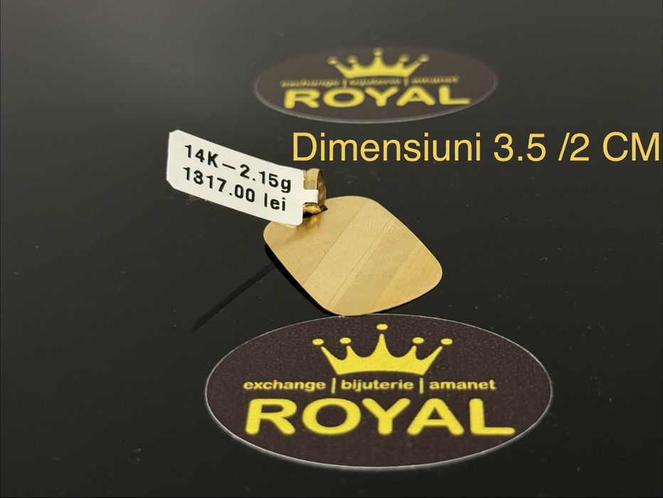 Bijuteria ROYAL : Pandantiv AUR 14K NOU / 2.15 GR