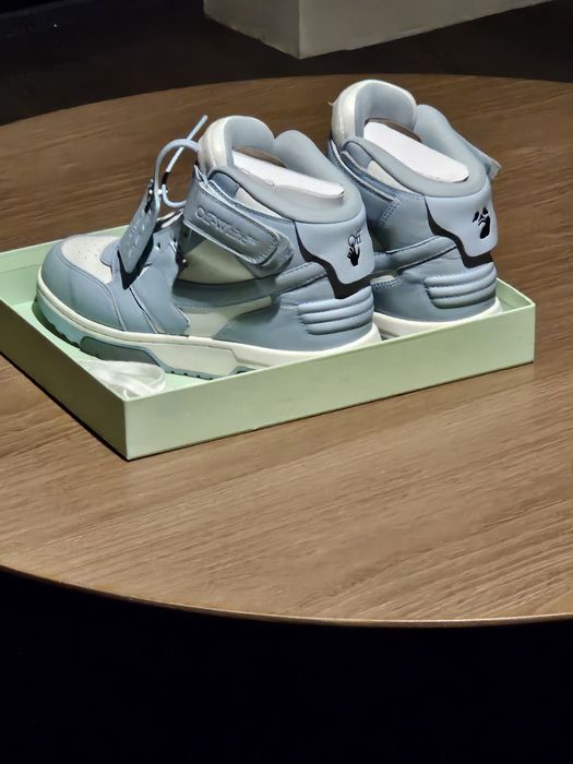 Off white Out Of Office High-Top Baby Blue