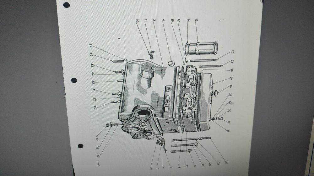 Garnitura chiulasa tractor fiat 513 R om fiat 615.650 fiat 750 fiat 80
